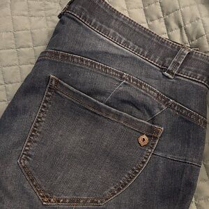 Democracy Dark Blue Jeans with Copper Button
